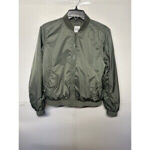 GAP Women's Light Green Jacket Size Small | Casual Lightweight Zip-Up Coat